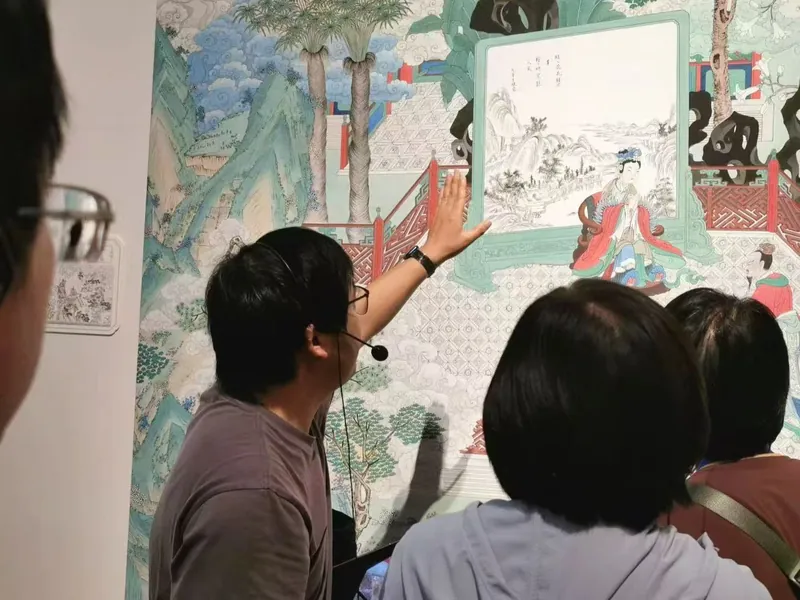 敦煌壁画讲解现场